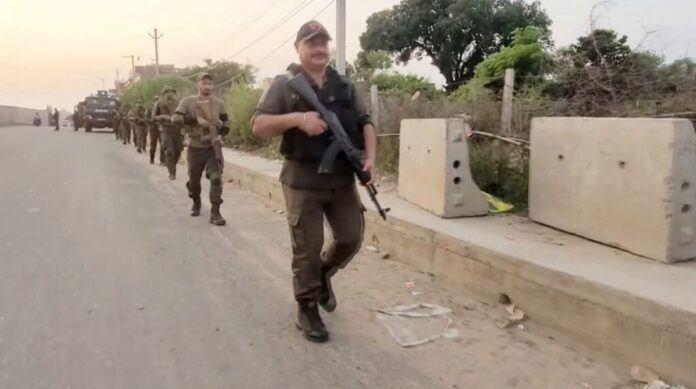 Jammu and Kashmir Police conduct a mock anti-terror drill in Samba