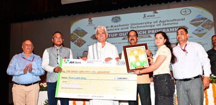 Lieutenant Governor at SKUAST Jammu for Startup Outreach Programme